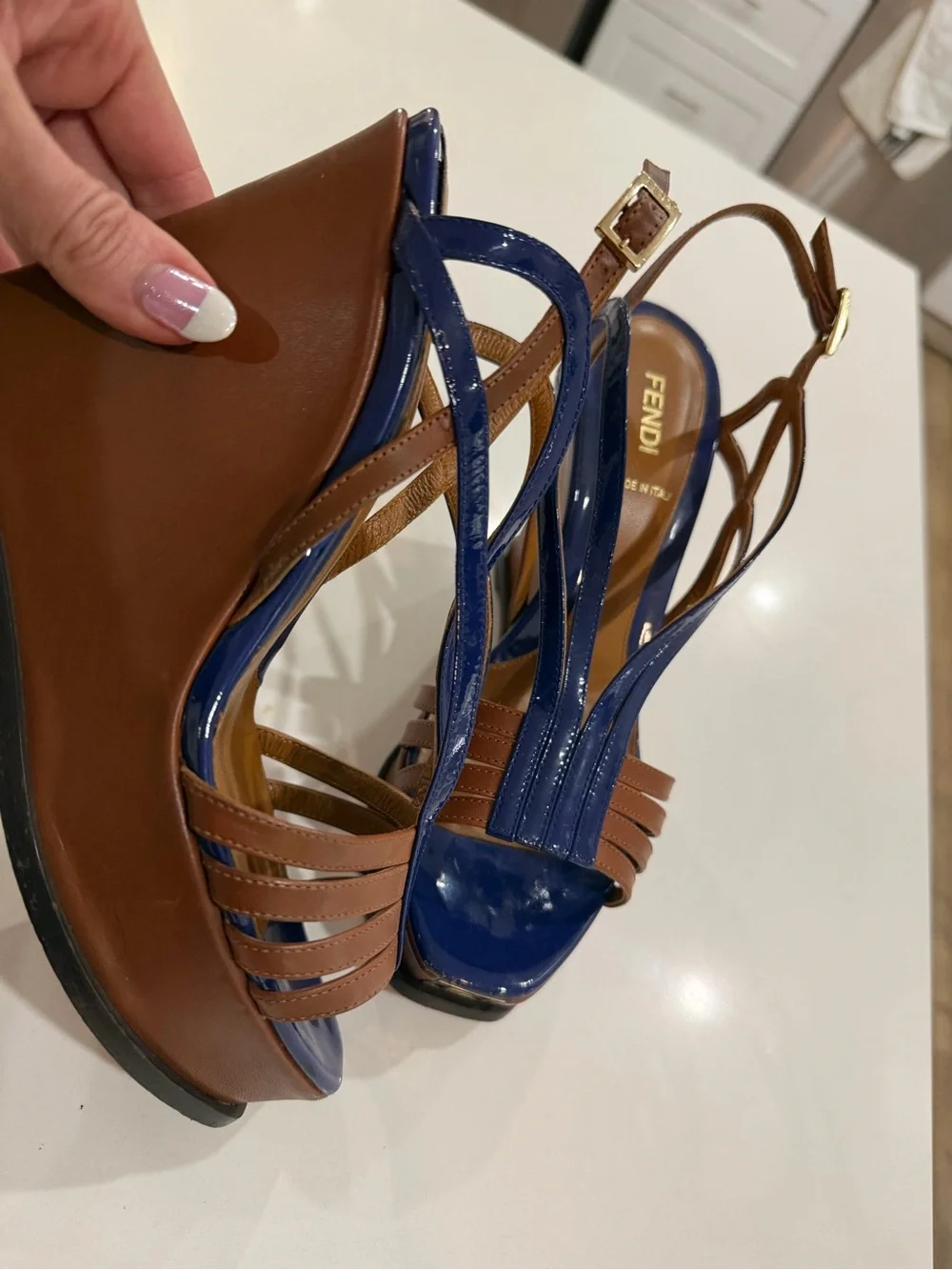 Fendi designer wedge